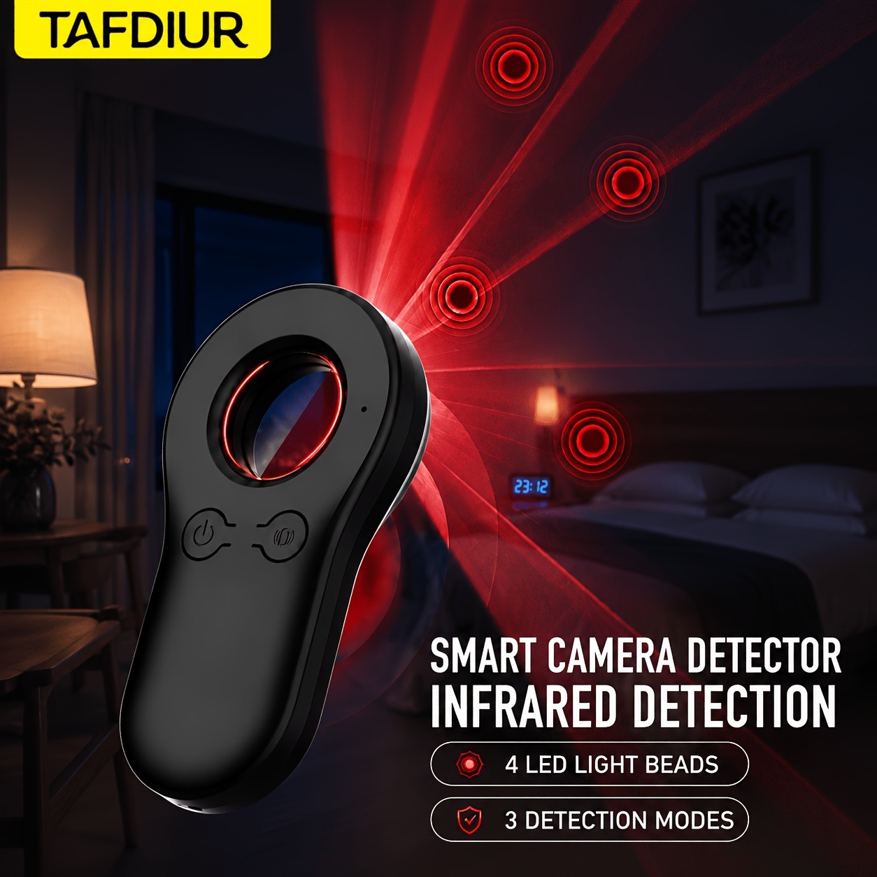 Tafdiur, detector de cámaras o - Home Security Front Door Camera reseña y precio