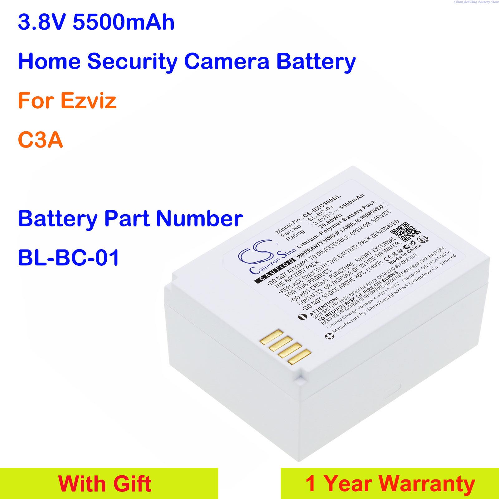 Cameron Sino 3,8 V 5500 mAh ba - Home Security Battery Replacement reseña y precio