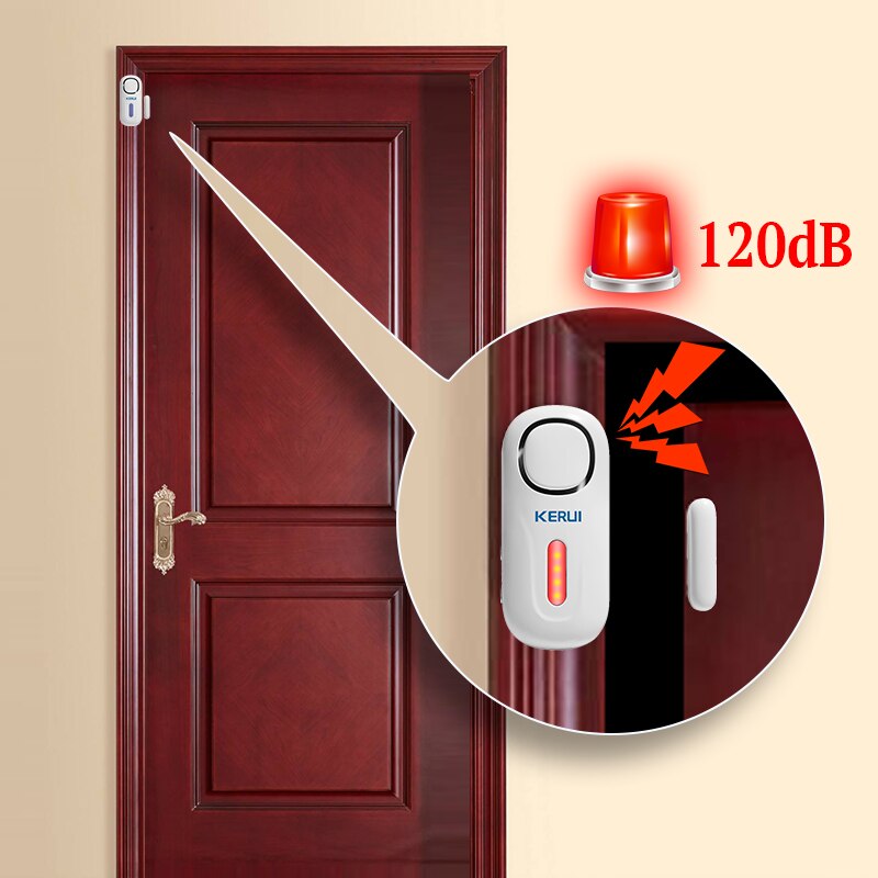 KERUI 120DB inalámbrico puerta - Sim Gsm Alarm reseña y precio